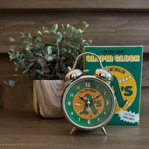 Oakland A’s The Swingin’ A’s Retro Alarm Clock